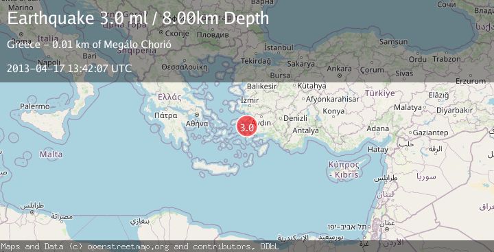 Map of DODECANESE ISLANDS, GREECE