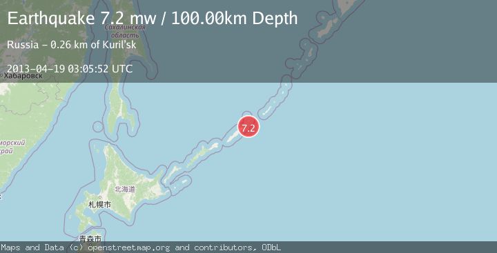 Map of KURIL ISLANDS