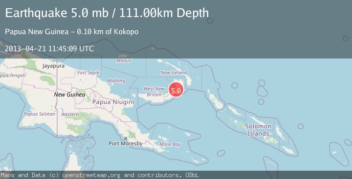 Map of NEW BRITAIN REGION, P.N.G.