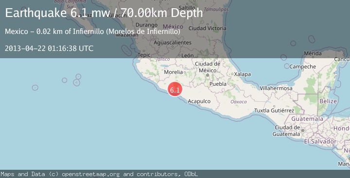 Map of MICHOACAN, MEXICO