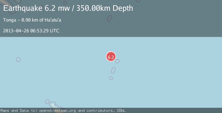 Map of KERMADEC ISLANDS REGION