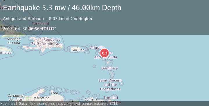 Map of ANTIGUA AND BARBUDA REGION