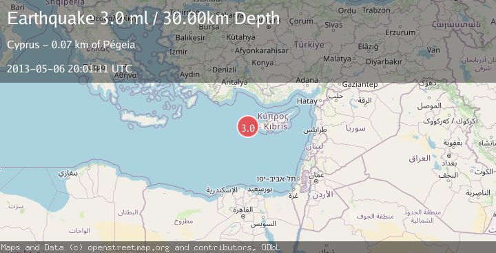 Map of CYPRUS REGION