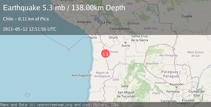Map of POTOSI, BOLIVIA