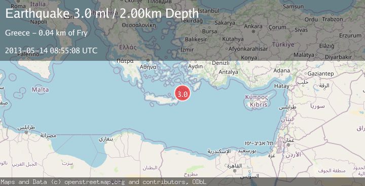 Map of CRETE, GREECE