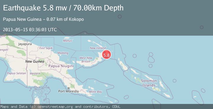 Map of NEW BRITAIN REGION, P.N.G.