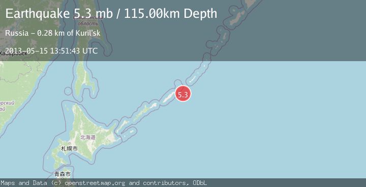 Map of KURIL ISLANDS