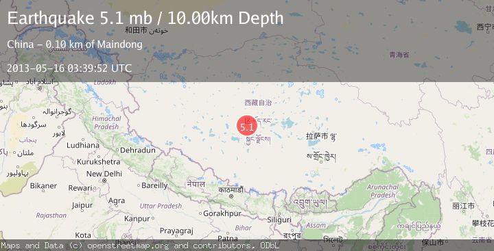 Map of WESTERN XIZANG