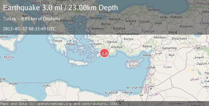 Map of DODECANESE IS.-TURKEY BORDER REG