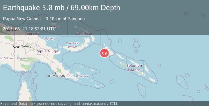 Map of BOUGAINVILLE REGION, P.N.G.