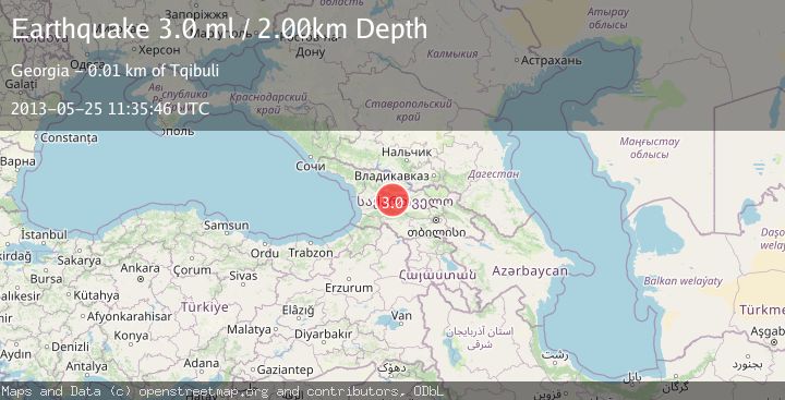 Map of GEORGIA (SAK'ART'VELO)