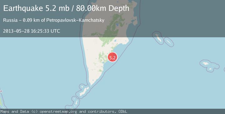 Map of NEAR EAST COAST OF KAMCHATKA