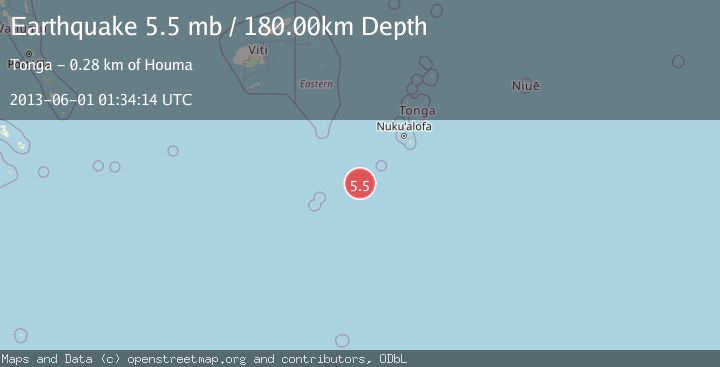 Map of SOUTH OF FIJI ISLANDS