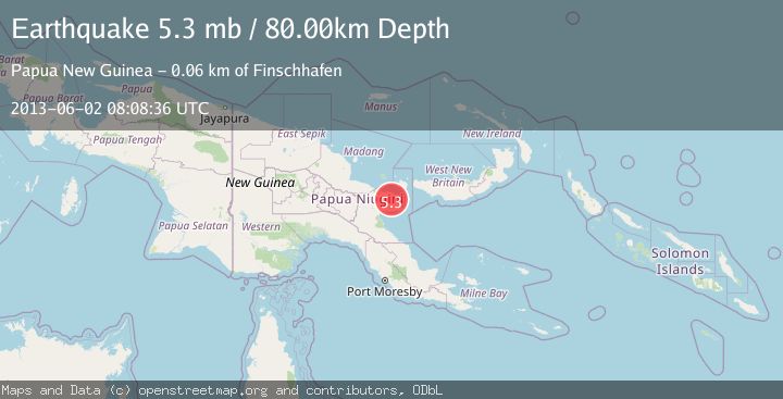 Map of EASTERN NEW GUINEA REG., P.N.G.