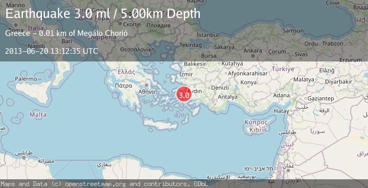 Map of DODECANESE ISLANDS, GREECE