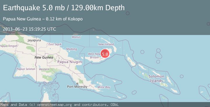 Map of NEW BRITAIN REGION, P.N.G.