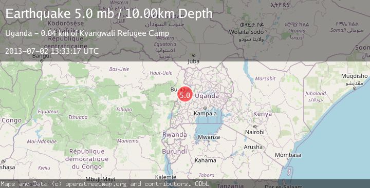 Map of LAKE ALBERT REGION, UGANDA