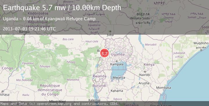 Map of LAKE ALBERT REGION, CONGO