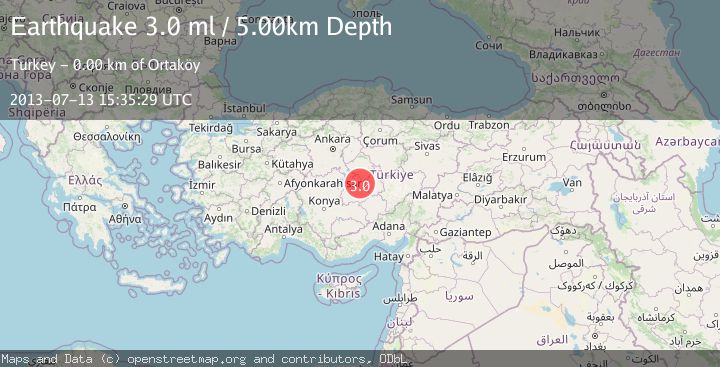 Map of CENTRAL TURKEY