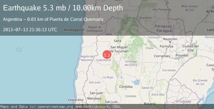 Map of CATAMARCA, ARGENTINA