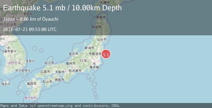 Map of NEAR EAST COAST OF HONSHU, JAPAN