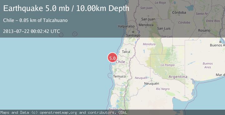 Map of OFFSHORE BIO-BIO, CHILE