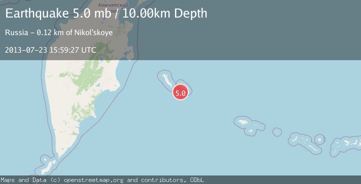 Map of KOMANDORSKIYE OSTROVA REGION