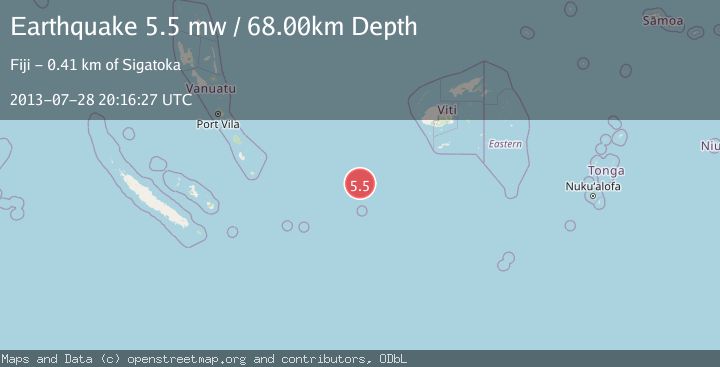 Map of VANUATU REGION
