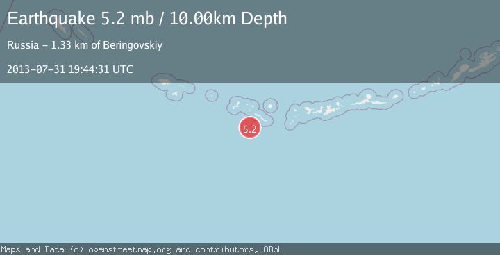 Map of RAT ISLANDS, ALEUTIAN ISLANDS