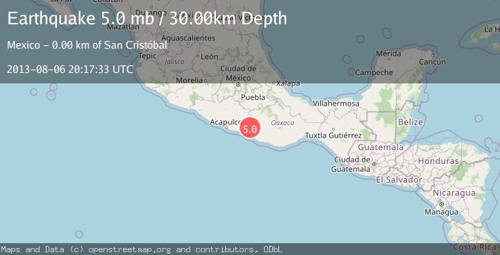 Map of GUERRERO, MEXICO