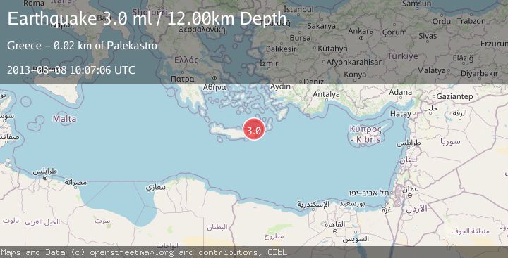 Map of CRETE, GREECE