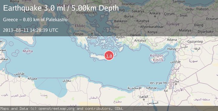 Map of CRETE, GREECE