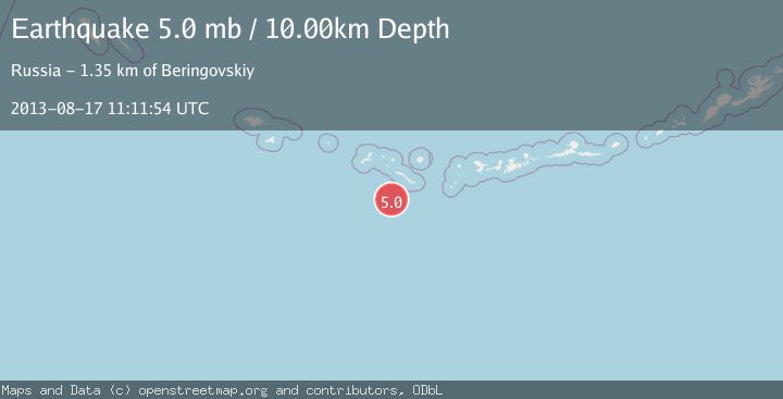 Map of RAT ISLANDS, ALEUTIAN ISLANDS