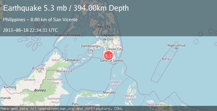 Map of MINDANAO, PHILIPPINES