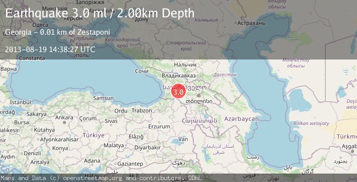 Map of GEORGIA (SAK'ART'VELO)