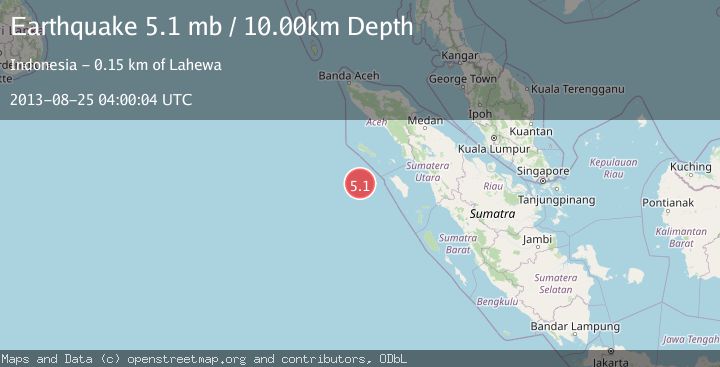 Map of OFF W COAST OF NORTHERN SUMATRA