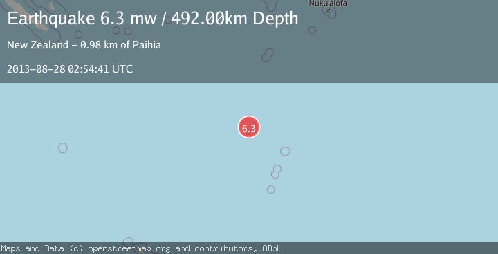 Map of KERMADEC ISLANDS REGION