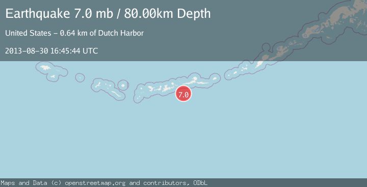 Map of ANDREANOF ISLANDS, ALEUTIAN IS.