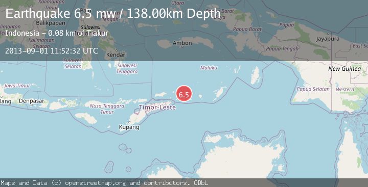 Map of KEPULAUAN BARAT DAYA, INDONESIA