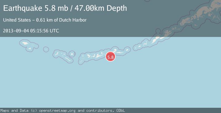 Map of ANDREANOF ISLANDS, ALEUTIAN IS.