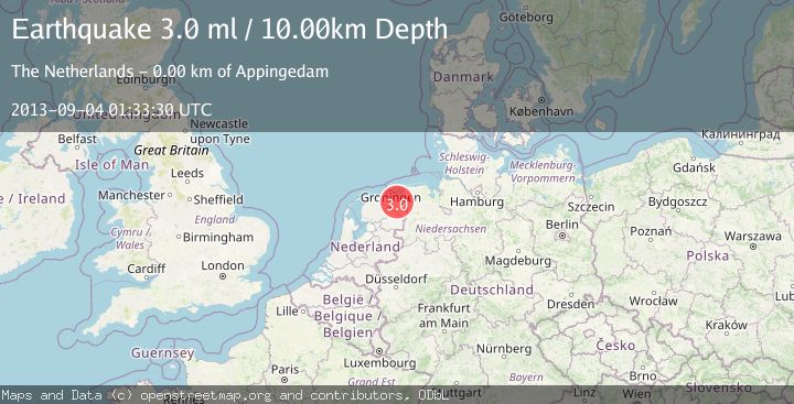Map of THE NETHERLANDS
