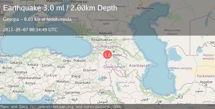 Map of GEORGIA (SAK'ART'VELO)