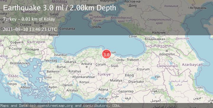 Map of CENTRAL TURKEY