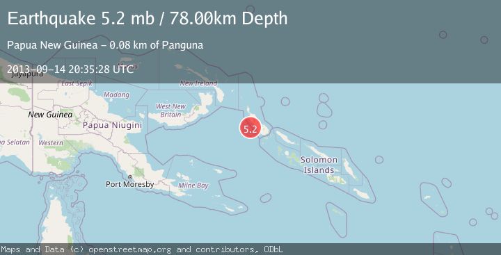 Map of BOUGAINVILLE REGION, P.N.G.