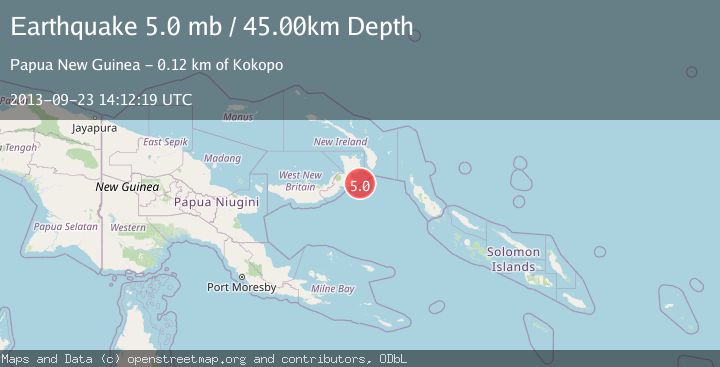 Map of NEW BRITAIN REGION, P.N.G.