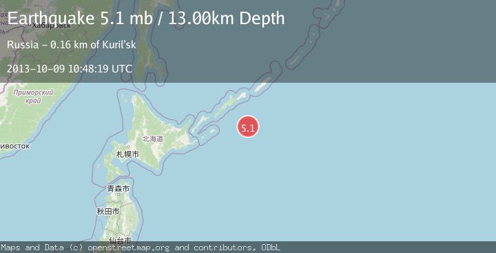 Map of KURIL ISLANDS