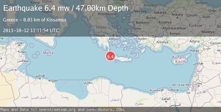 Map of CRETE, GREECE