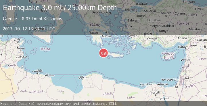 Map of CRETE, GREECE