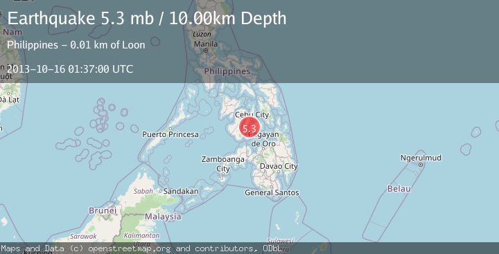 Map of NEGROS- CEBU REG, PHILIPPINES