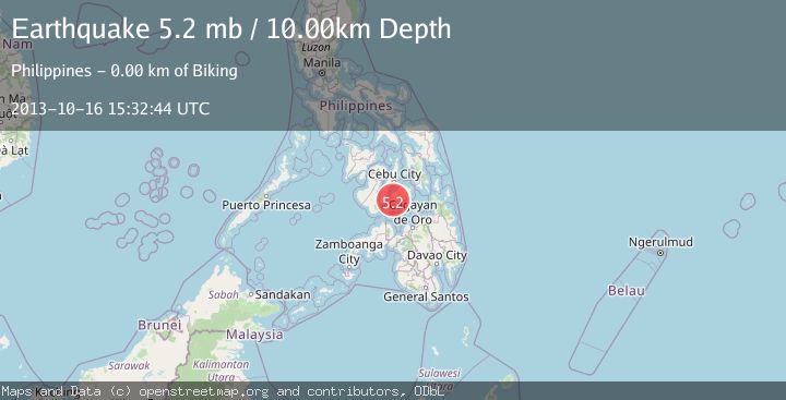 Map of NEGROS- CEBU REG, PHILIPPINES